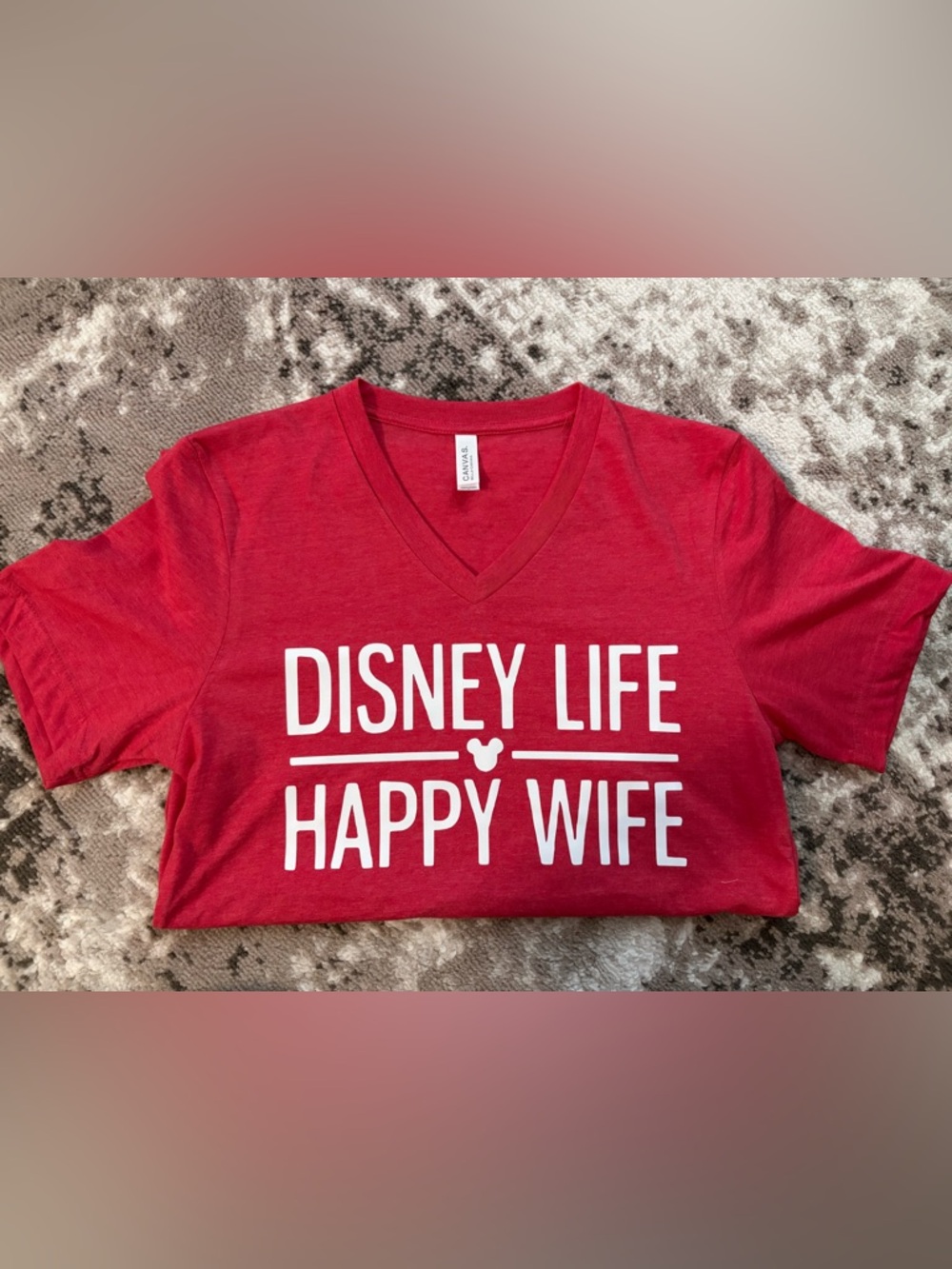 Disney v neck Bella canvas